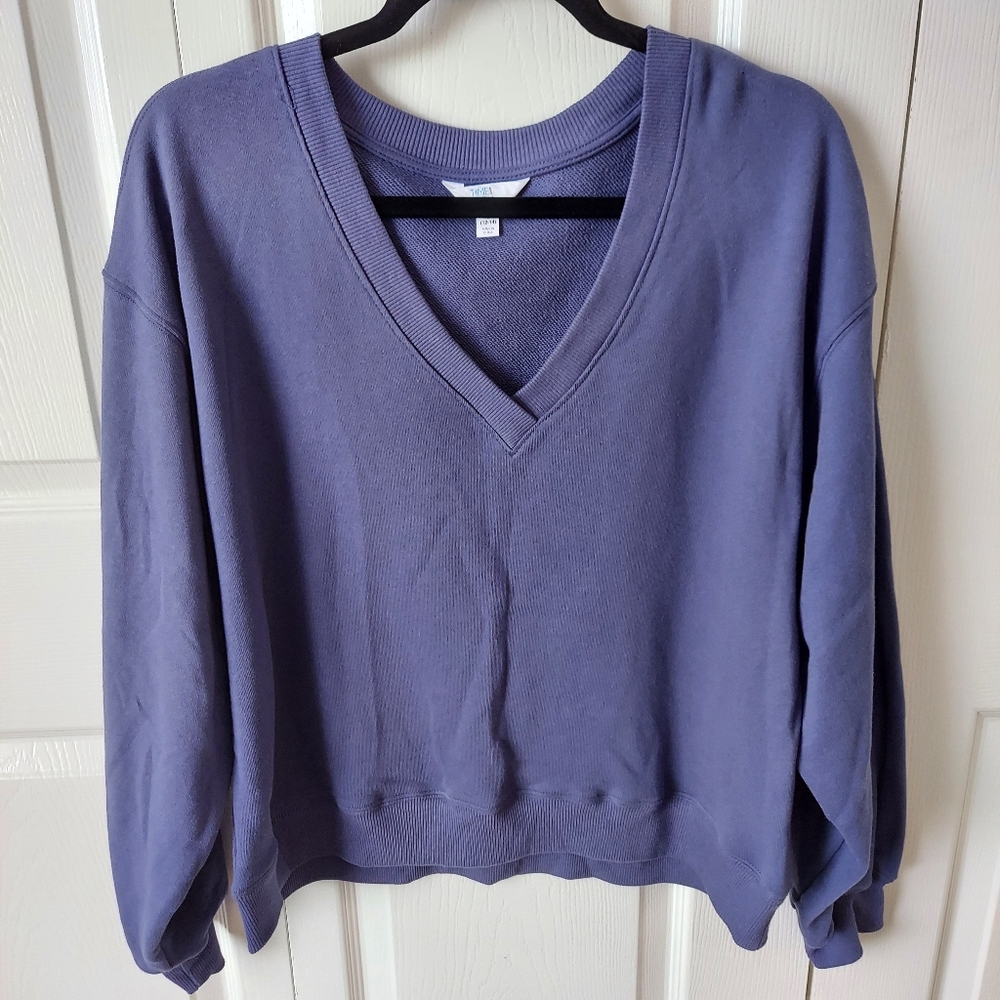 Women's V- Neck Sweatshirt size-L